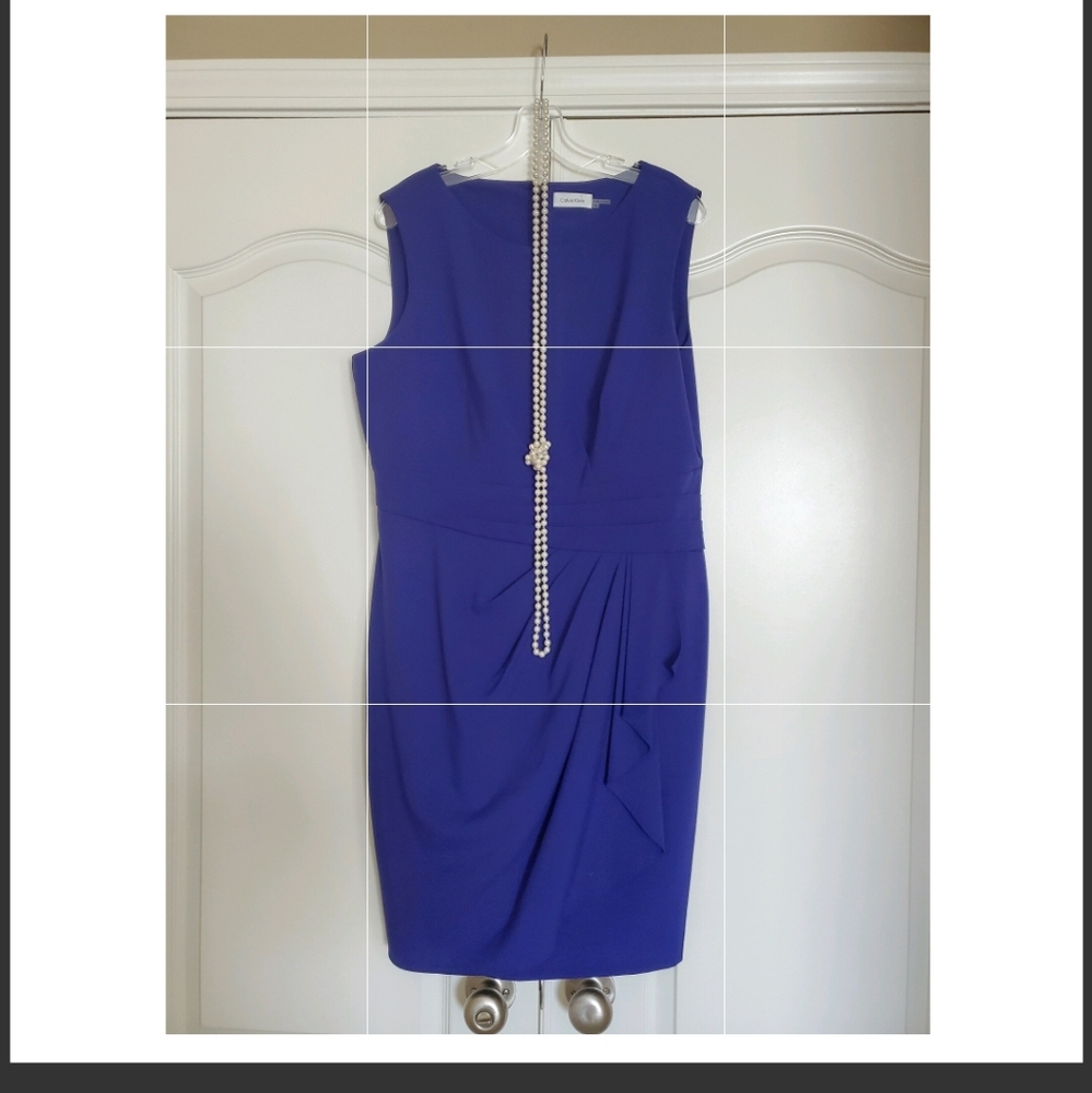 Purple Calvin Klein dress